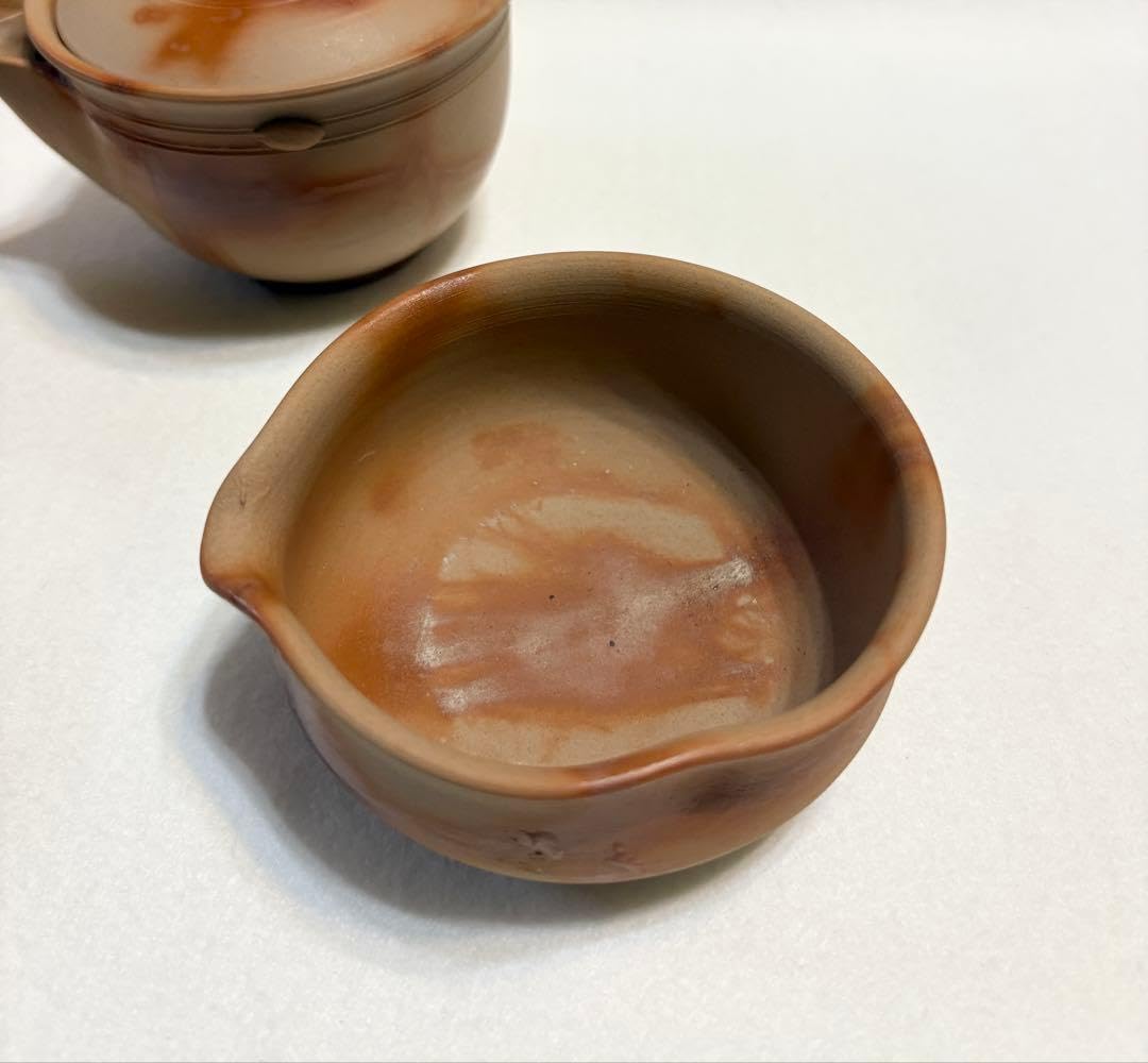 Amazon.co.jp: 備前焼 木村陶峰 茶器揃 陶芸 煎茶器 宝瓶 湯冷まし