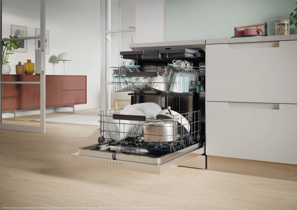 Candy Rapido' Lavastoviglie a Libera Installazione 60 cm, 16 Coperti, 10 Programmi, Partenza Ritardata fino a 24h, Wash&Dry 35', Motore Inverter, Classe B, AxLxP 85x59,7x59,8 cm, Inox - CF 6B4S1PX