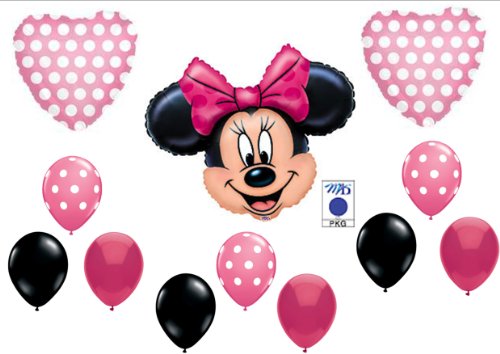 PINK MINNIE MOUSE BIRTHDAY PARTY Balloons Decorations Supplies by Anagram