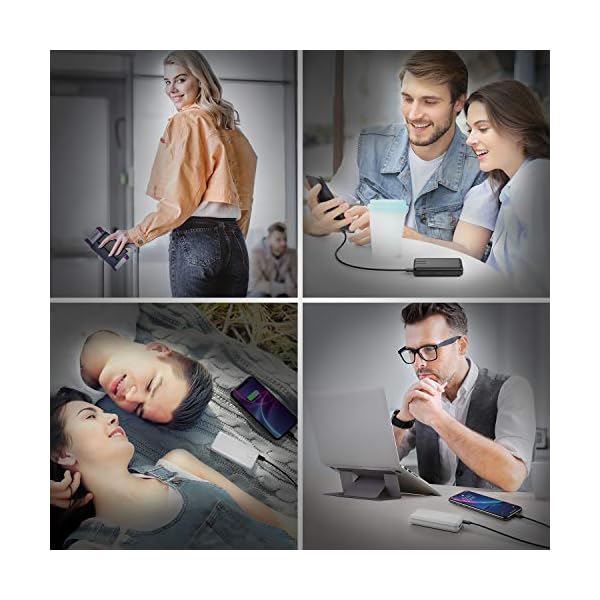 10000mAh-Portable-Charger-2-Pack-Power-Bank-Fast-Charging-External-Battery-Pack-with-USB-C-Dual-Input-Cell-Phone-Charger-Battery-Bank-for-iPhone12-Samsung-S10-LG-Google-AirPod BABAKA 10000mAh Portable Charger 2-Pack Power Bank, Fast Charging External Battery Pack with USB-C Dual Input, Cell Phone Charger Battery Bank for iPhone12 Samsung S10 LG Google AirPod