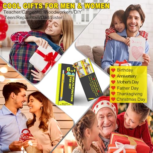 Huxungi 010 Gifts For Men, 6 In 1 Multitool Pen Dad Gifts thumb #1