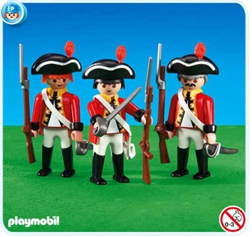 Preisvergleich Produktbild PLAYMOBIL® 6229 3 Soldaten der Englischen Soldaten (Folienverpackung)