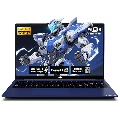 NIMO 15.6' FHD Business Laptop Computer, Quad-Core...