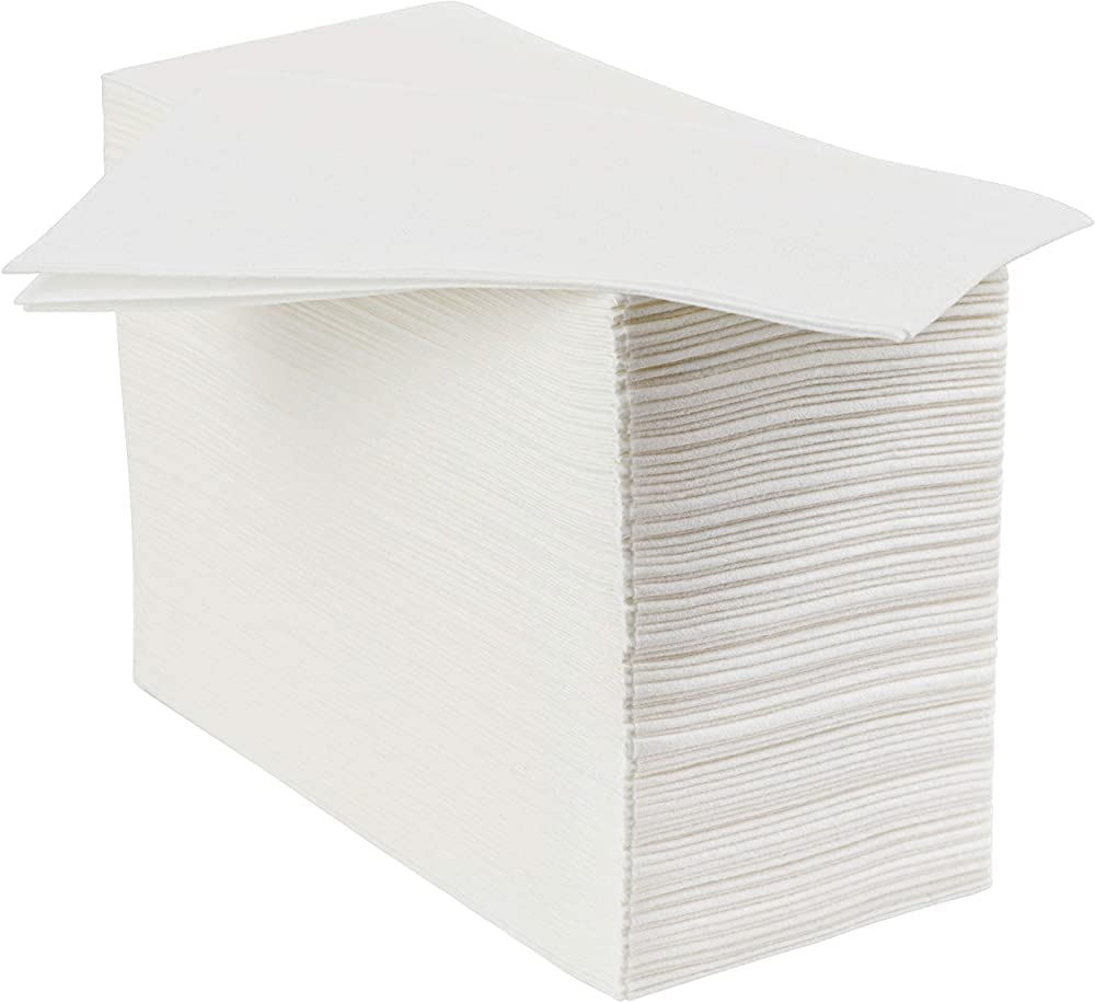 Disposable Guest Towels / Dinner Napkins - 50 Pack.- Elegant, Super Soft & Absorbent - Dining, Entertaining, Weddings, Breakroom, Powder Room. Made In USA
