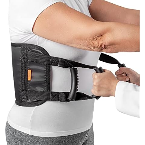HIDROLIGHT - Padded Bed Transfer Lifting Belt - Safe and Comfortable Gait Belts for Seniors - Elderly Assistance Products, Medical Supplies, Health Care Products, Emergency Supplies - Black, One Size Cover