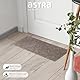 Astra Fußmatte innen beige Schmutzfangmatte rutschfest – Türmatte 25x60 cm 3er Set wasserabweisend – Rib Line Fußabtreter strapazierfähig antistatisch