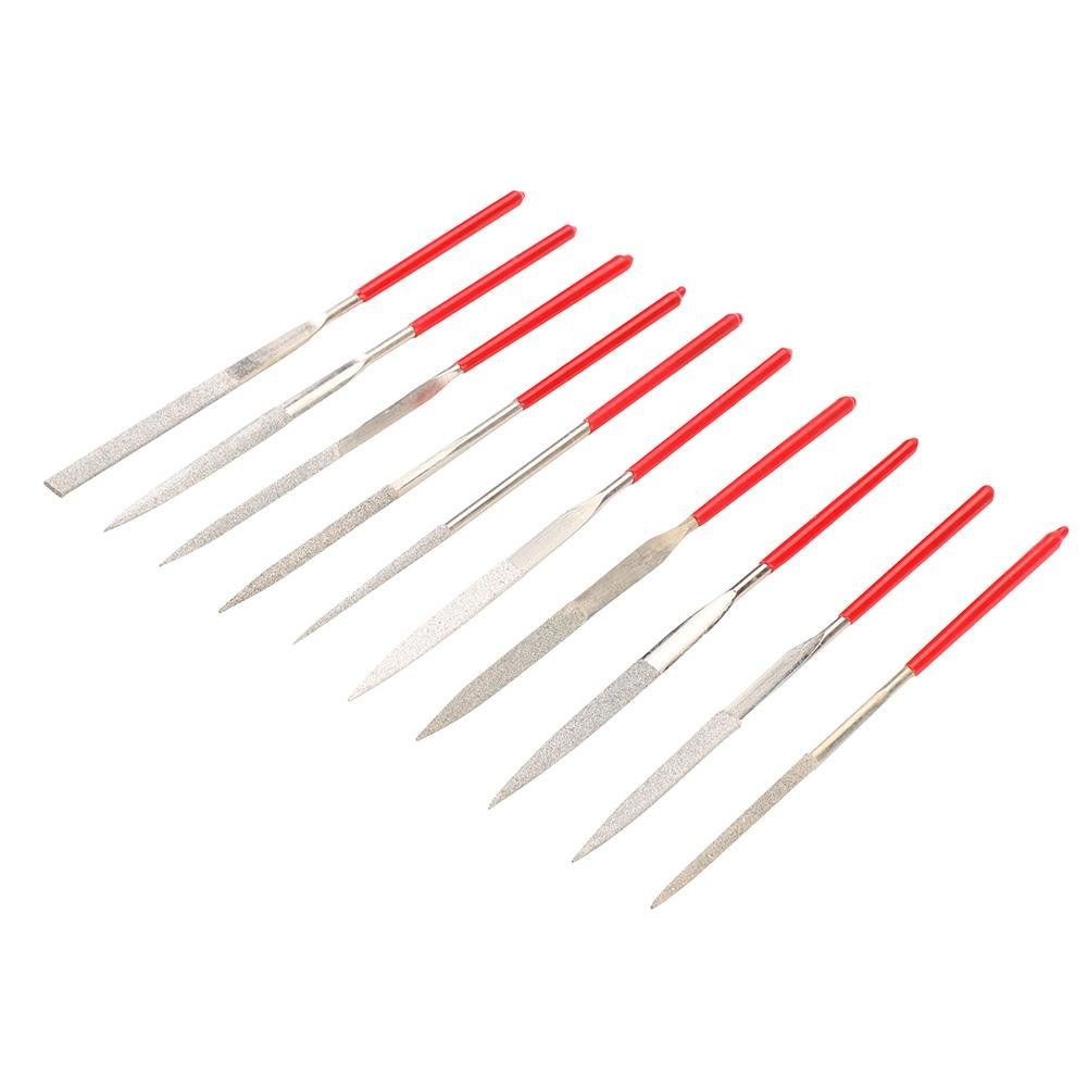 10pcs Guitar Files, Guitar Fret Nut Saddle Slot Pickguard Grinding Files Set Repair Tool for Guitar Violin Cleaning, maintenance, maintenance