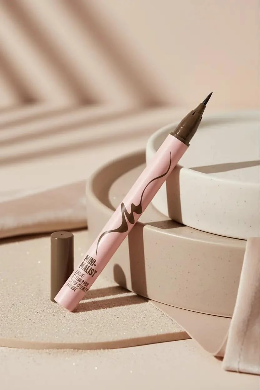 Miniso Lisanslı Minimalist Serisi İnce Uçlu Eyeliner – Uzun Süre Kalıcı ve Hassas Sürüş (03 Kızıl Kahve)