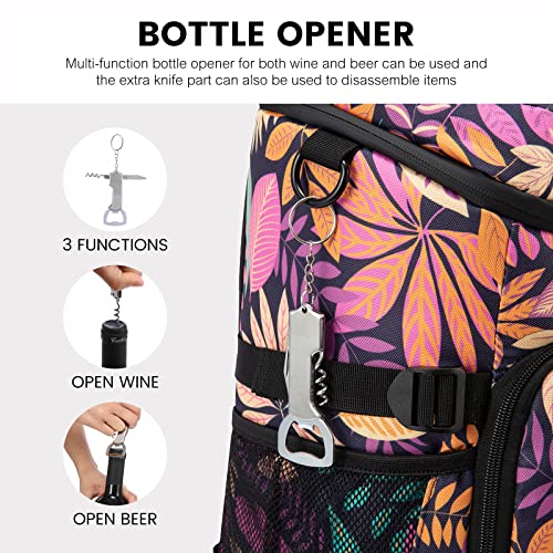 Sucipi Insulated Cooler Backpack With 4 Ice Packs 35 Cans Leakproof Soft Cooler Bag Lightweight Backpack Cooler For Picnic Fishing Hiking Camping Park Beach #TOP3