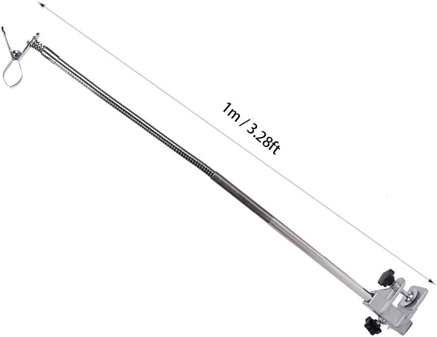 KUIDAMOS Stainless Steel Flexible Pet Grooming Table Clip Dryer Holder Stand for Professional Grooming 360° Flexible Design