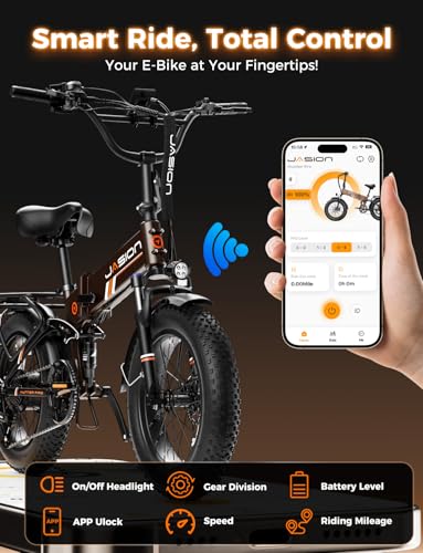 Image of Jasion X-Hunter /ST /PRO Electric Bike for Adults,1800W /1400W Peak 20''Fat Tire Foldable Ebike,Folding E Bike Up to 80 /70 Miles Range,720 /624WH Removable Battery,30 MPH E Bike,Certified by UL2849