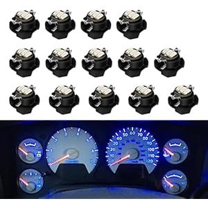 SAIJINZHI Instrument Gauge Cluster Panel Speedometer LED Lights Bulbs Kit Replacement Compatible with 2002-2006 Ram 1500 2500 3500, Blue (Blue)