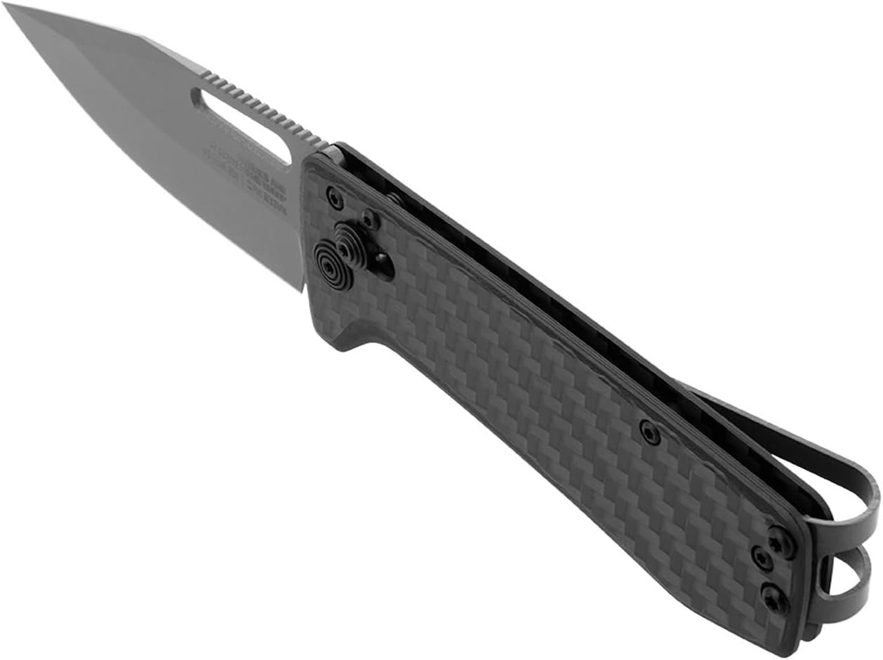 SOG Ultra XR Everyday Carry Slimline Ambidextrous CRYO CPM S35VN Stainless Steel Folding Knives | Titanium Pocket/Money Clip