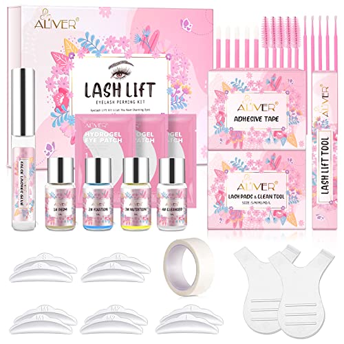 HXTMKT Kit de Levantamiento de Pestañas, Kit Profesional de Lifting Permanente, Lash Lift Semipermanente, Rizado Juego Extensión Ondas Para Belleza Salón y Uso Doméstico