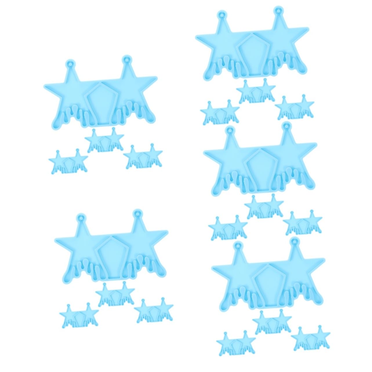 Lurrose 5 Set Di Per Pendenti Unici Per La Creazione Di Gioielli in Silicone Per Orecchini Kit Per La Creazione Di Orecchini Antiaderenti 4 Pezzi * 5