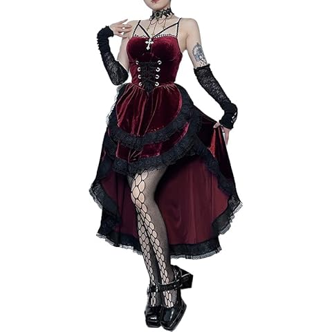 Plus Size Gothic Hi Low Swing Dress Cover
