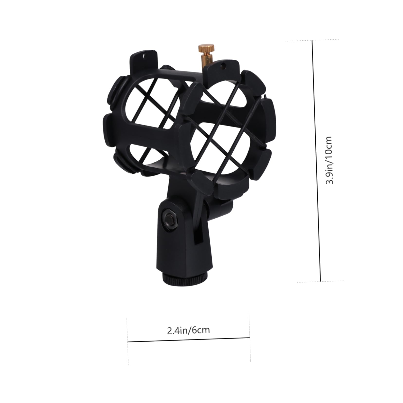 BESTonZON Mic Vibration Mount Stand Shockmount for Microphone Adjustable Bracket for Noise Reduction in Recording
