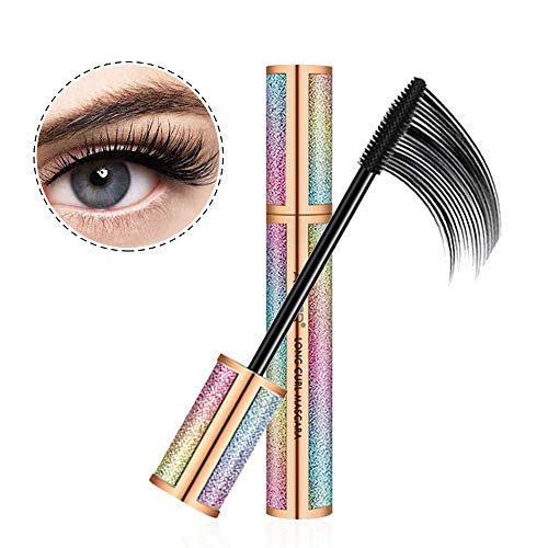 4D Silk Fiber Lash Mascara, KTOMO Thickening & Lengthening Eyelashes Mascara Waterproof Mascara for Eyelashes Makeup