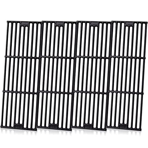 Adviace Grill Grates for Char Griller 5050 5650 2121 3001 5072 2123 2828 3072 3030 3008 4000 King Griller 3008 5252 19 3/4 Inch Cast Iron Cooking Grate for Char-griller Replacement Parts.