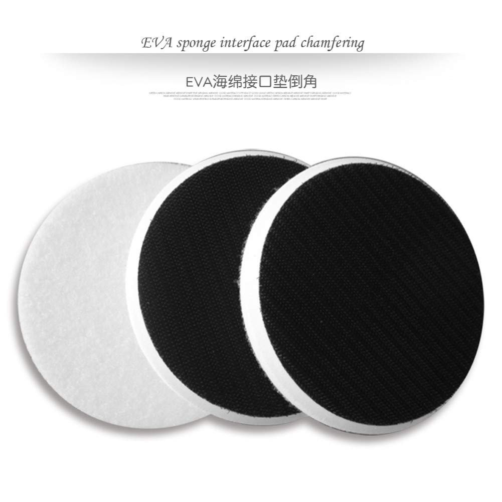 Almohadilla de interfaz de chaflán EVA de alta densidad 5 pulgadas 125 mm Almohadilla de lijado de protección Accesorios para herramientas eléctricas Gancho y bucle