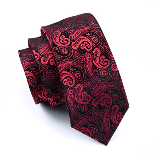 Set de Corbata de Moño Roja de Seda para Hombre miniatura 5