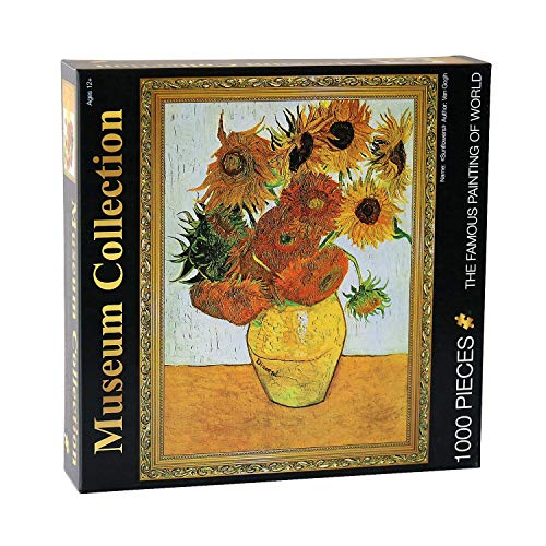 Moruska Sunflowers By Vincent Van Gogh Jigsaw Puzzle 1000 Piece Famous Painting Art Puzzles For Adults thumb #1