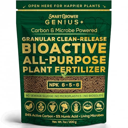 Bio-Active Plant Fertilizer Granular 6-5-6 Slow Release Carbon Enhanced Garden