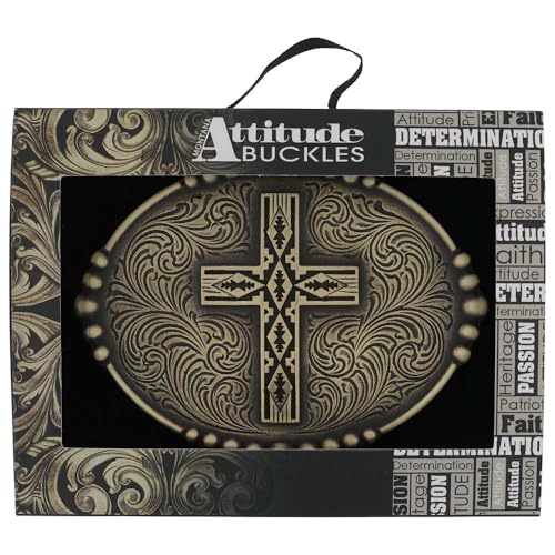 Image of Montana Silversmiths Southwest Series Attitude Western Belt Buckle