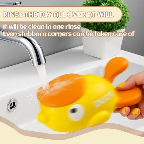 Dog Treat Dispenser Toy, Dog Puzzle Toys, Duck Shape Treat Dispenser Dog Toy, Fun Interactive Puppy Enrichment Toys, Dog Puzzle Feeder for Small Medium Large Cats Dogs Resistant Chew Pet Feeder - Image 6