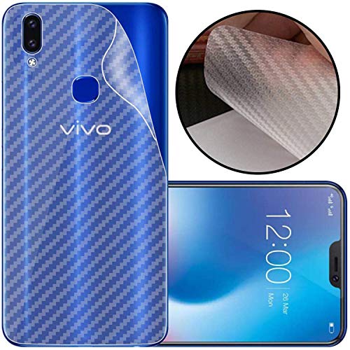 Image of Compatible with Vivo V9 Pro Back Screen Protective Film Carbon Fiber Skin Transparent Screen Guard Sticker
