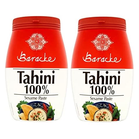 Baracke 100% Sesame Tahini Paste 1kg (2 x 500g), Roasted & Stone Ground Ethiopian Humera Sesame Seeds, All Natural, Kosher, Hallal, Vegan, Gluten Free Cover