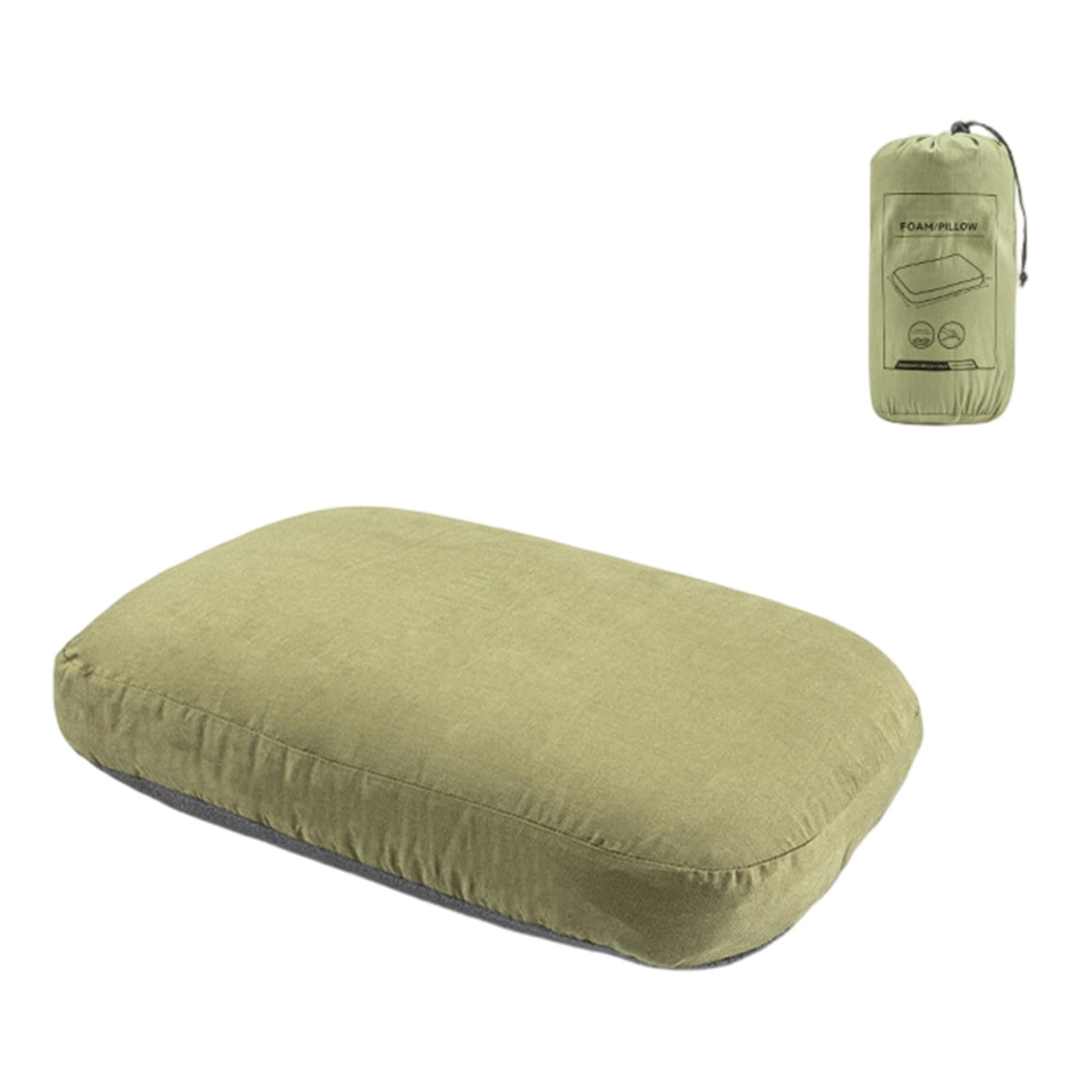 Piceioep Travel Pillow High Densities Memory Foam Pillow Designs Features Removable Cover Washable for Easy Cleaning Neck