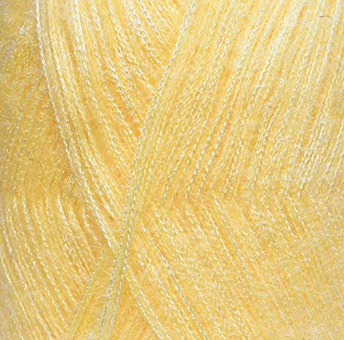 Image of M.G Enterprise M.G Soft Tarang Feather Knitting Wool Yarn- Dark Cream, 200 gm