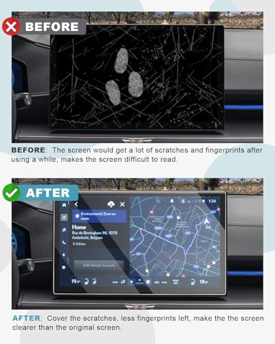 Image of CDEFG 2Pcs for 2026 Lexus ES Screen Protector Tempered Glass 2026 2027 Lexus ES (350h /350e /500e) Accessory 14 inch Touchscreen & 12.3 inch Instrument Cluster Screen Cover 9H Hardness HD Clear