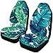 Produktbild Romance-and-Beauty Grüne Tropische Blätter Palmen 2 Packungen Autositzbezug-Schutzkissen - Autositzschutz