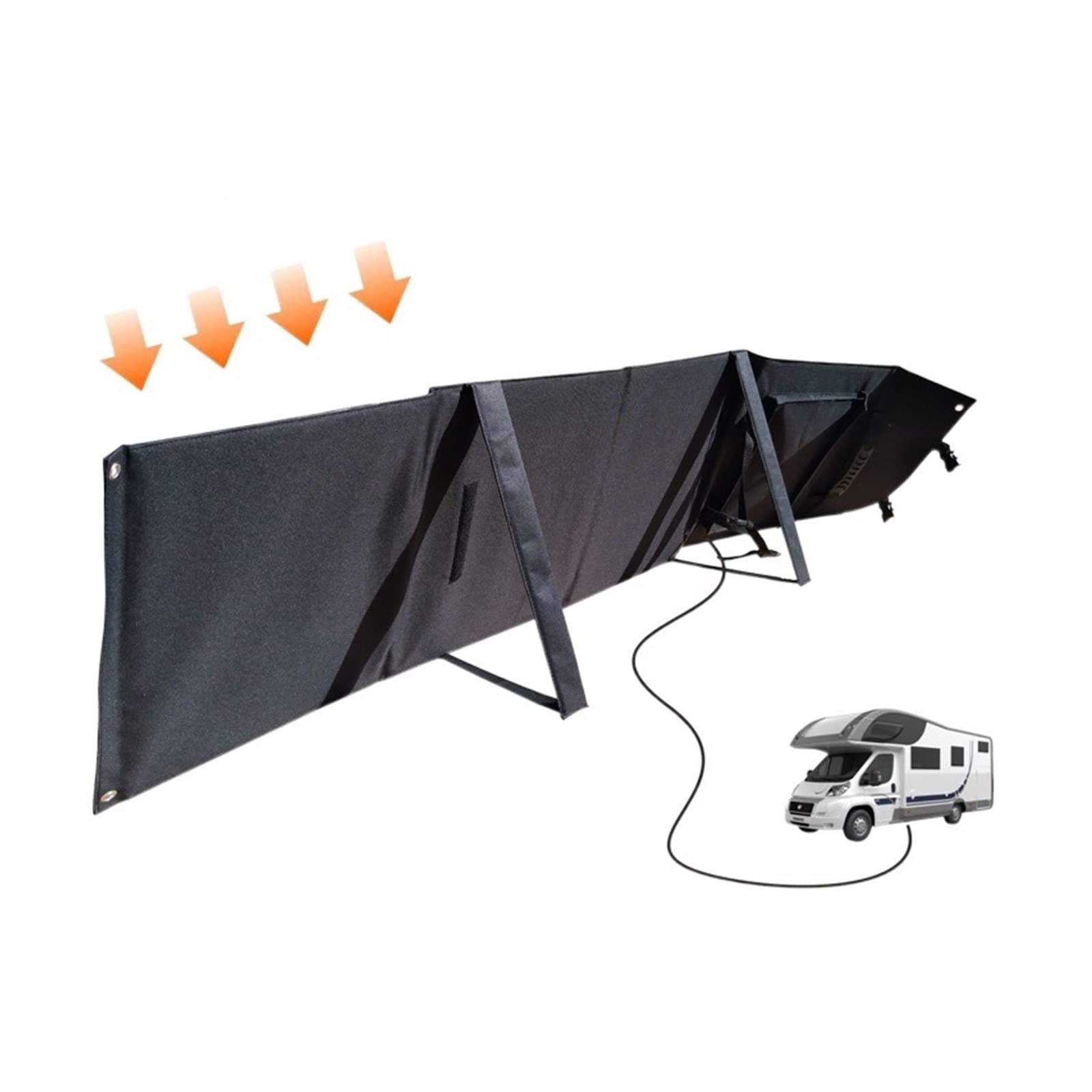 Pannello Solare Pannello Solare for La Ricarica Dell'energia Mobile Pannello di Generazione di Energia Solare da 18 V Borsa Pieghevole Solare Quadrupla da 100 W con Staffa
