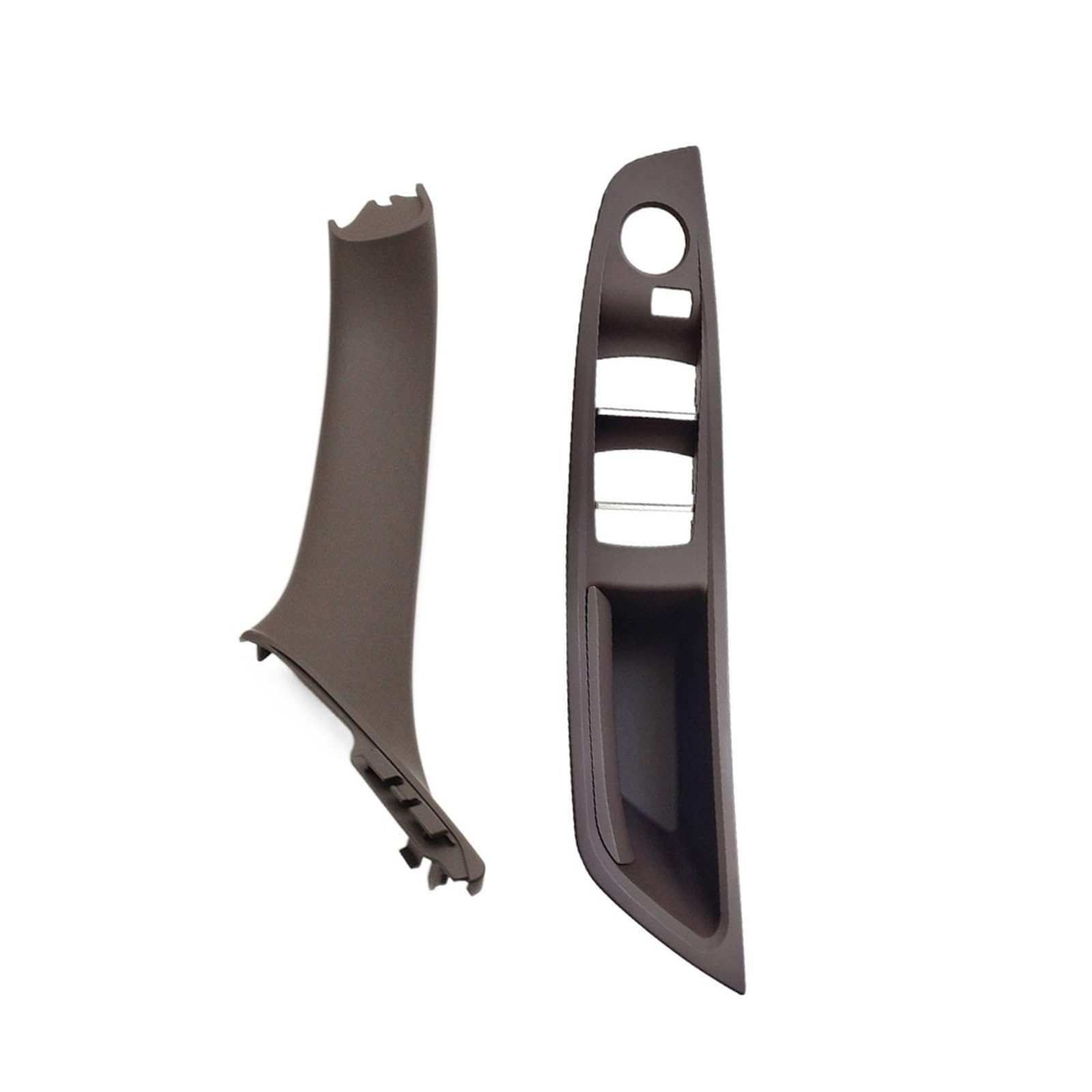 OEXRIGRU Car Interior Door Handles for BMW F10 F11 F18 520 523 525 RHD Right Hand Driver Car Interior Door Window Switch Cover(RHD Moka 2pcs)