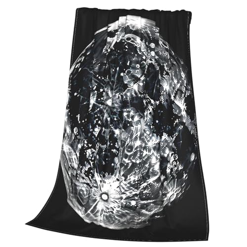 Couverture lune en micro polaire 152x203 cm ultra douce pour lit et canapé