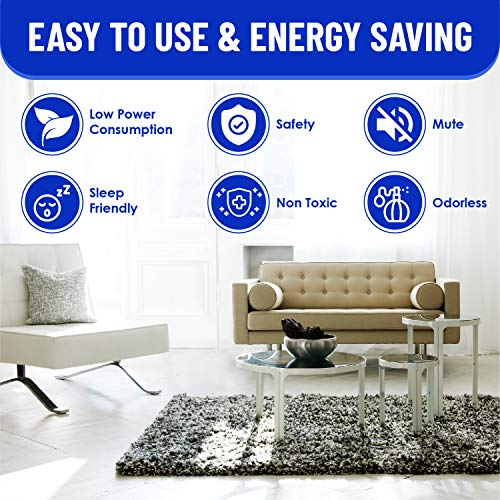 RUNADI Ultrasonic Pest Repellent - Indoor Plug-in Pest Control for Mosquitoes, Mice, Rats, Cockroaches, Spiders, Crickets and Rodents 2 Packs - Thumbnail 5