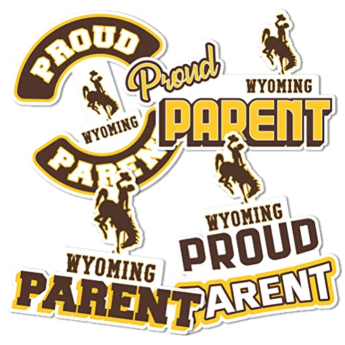 Pegatina de vinilo de la Universidad de Wyoming para portátil escolar 2