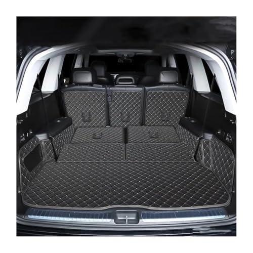ラゲッジトレイ カスタムカートランクマット オートブートカーペット カーゴライナー 用 GLS 400d 2020-2024 X167 6/7シート(Black beige,7 seats)