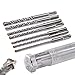 KSP-TEC® | SDS Plus Bohrer Set | Hammerbohrer für Beton mit 4 Schneiden | in den Größen 5,6,6,8,8,10,12 | Betonbohrer | (SDS Plus Bohrer Set 7tlg.)