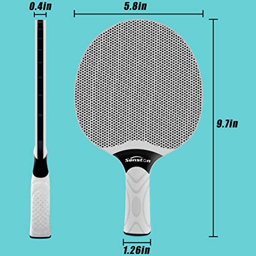 Image of Senston Table Tennis Rackets Set, Professional Table Tennis Racket with 3 Balls, Composite Rubber Ping Pong Paddle Set