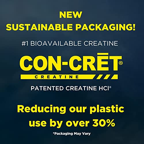 Con-Cret Patented Creatine Hcl Powder, Lemon-Lime Stimulant-Free Workout Supplement For Energy, Strength, And Endurance, 64 Servings #TOP1