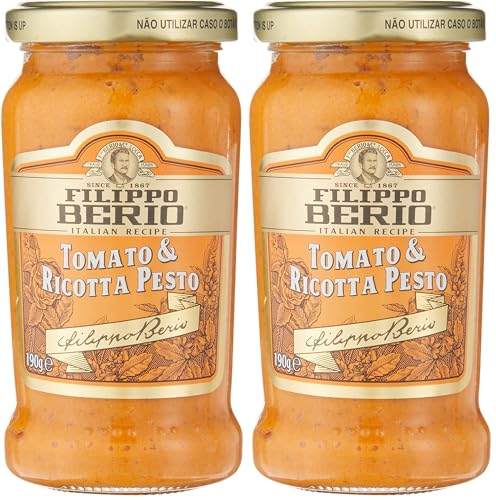 Image of Filippo Berio Tomato & Ricotta Pesto, 6.7 Oz 190 G (Pack of 2)