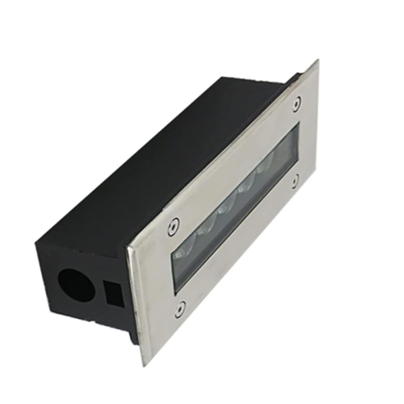 Spot LED d'extérieur encastrable au sol 5W IP65 rectangulaire pour éclairage de couloir et marche