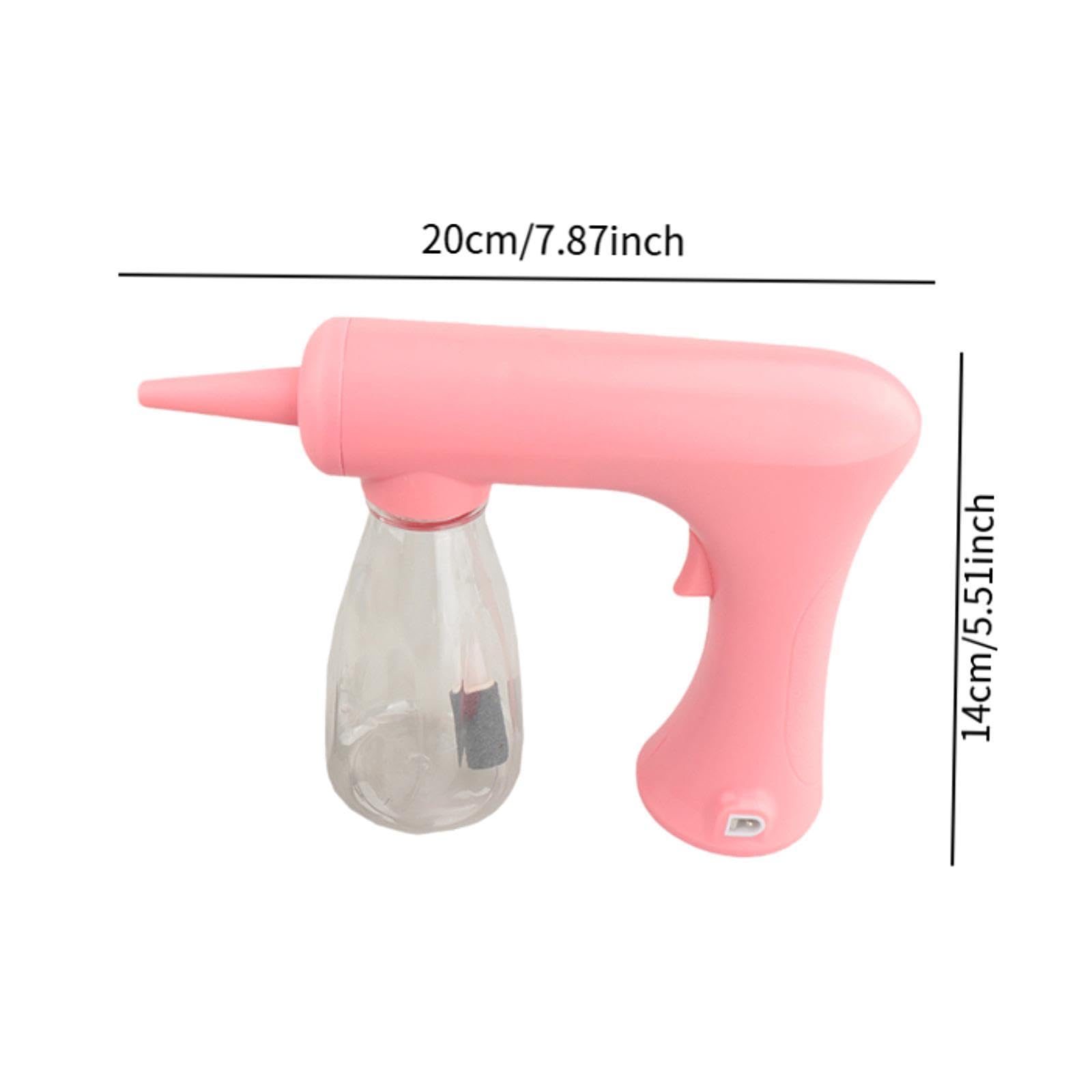 Schaummaschine mit USB Ladefunktion Und Spenderflasche – Einfach zu Bedienender Schaumerzeuger für Heißschaum, Ideal für Zuhause, Friseursalon Und Kos, Rosa
