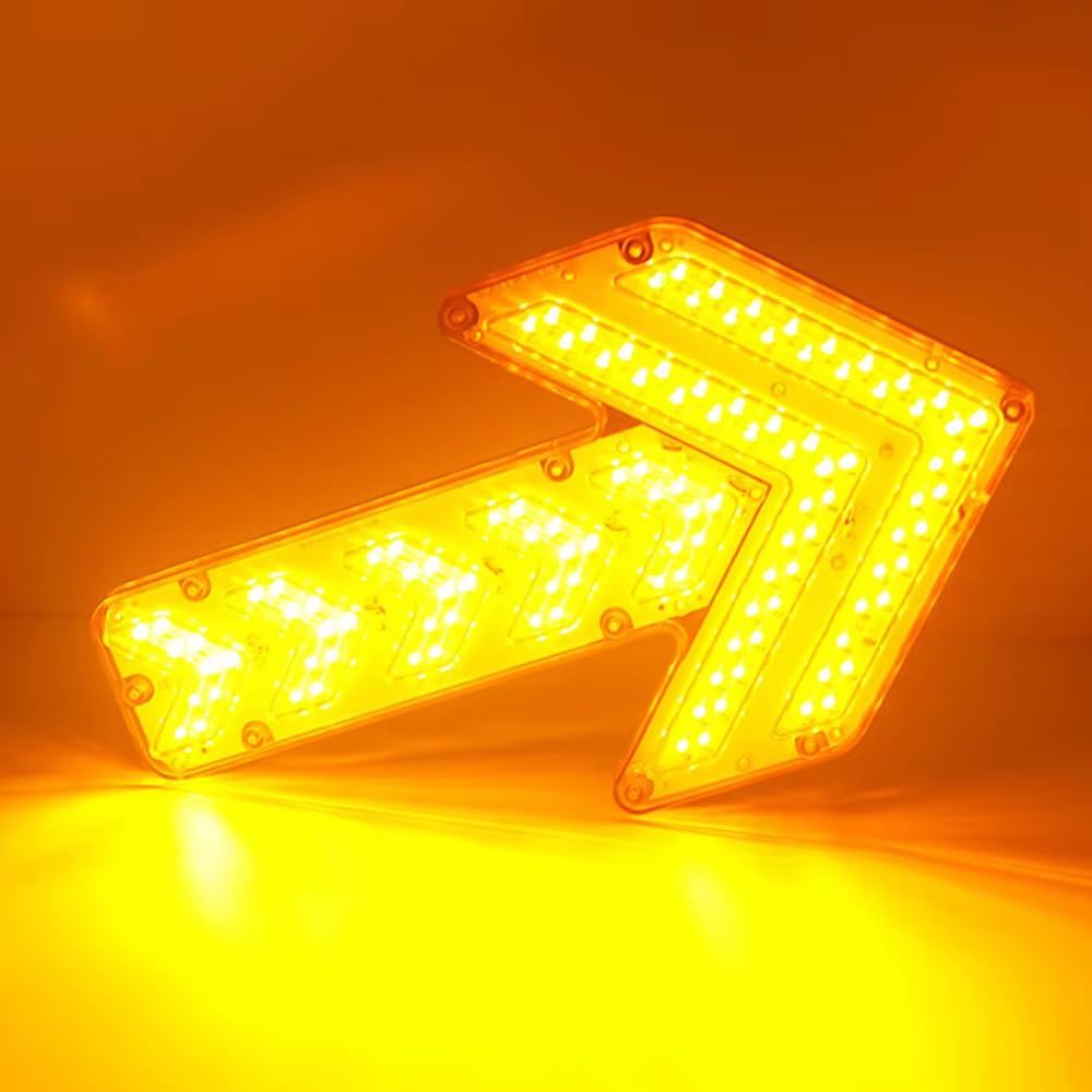 Toplionace Luz de Flecha Magnética Recargable para Vehículos de Riego y Saneamiento, Indicador LED de Advertencia de Giro.