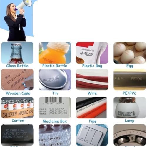 Image of Universal Pack & Code G20+ Handheld Inkjet Printer 12.7mm | Smart Date Coder Machine for Batch, MFG, EXP Printing | Portable Thermal Inkjet Printer for Barcode, QR Code & Packaging (Black)