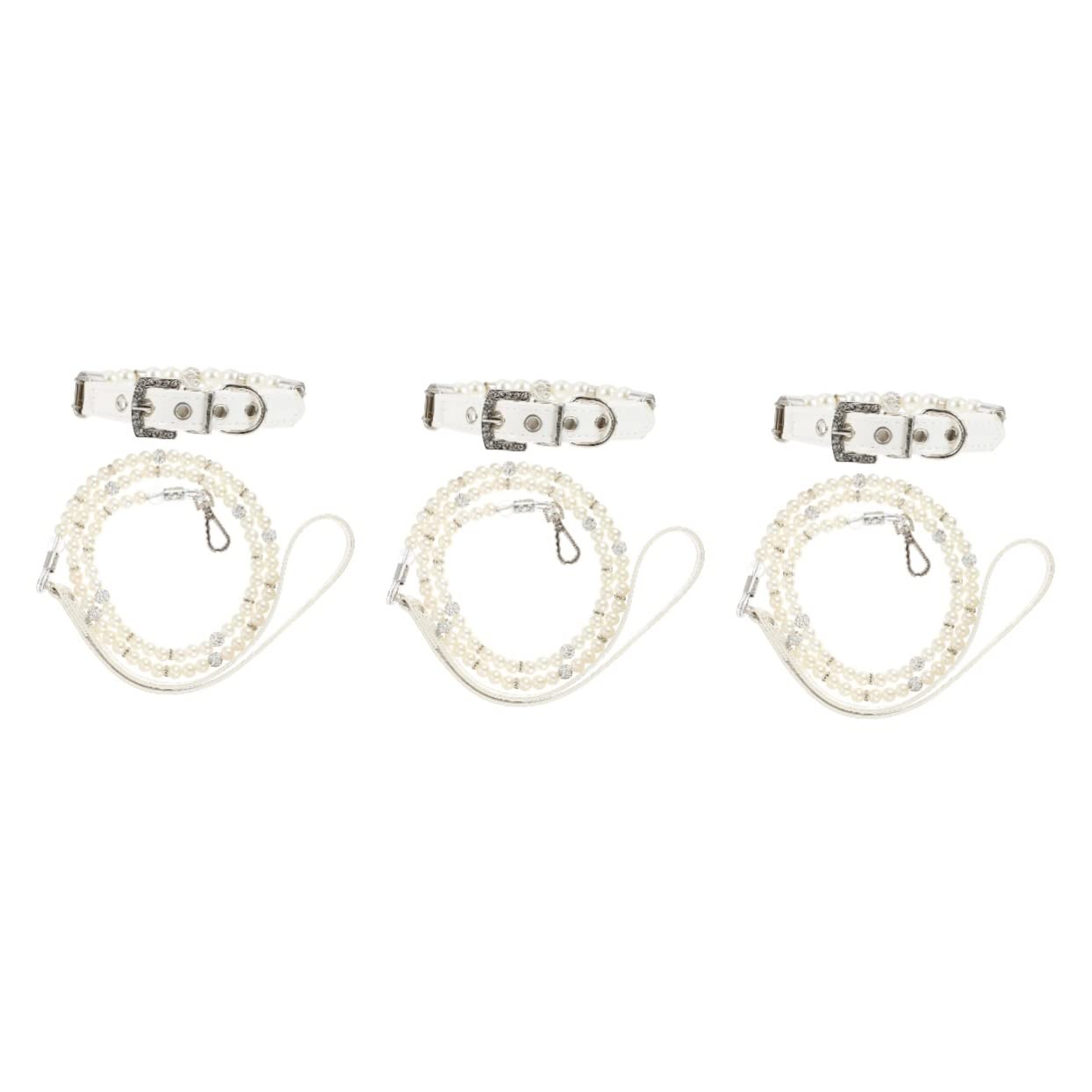 minkissy 6piezas Collar y Ajustables para Perlas Juego para Cachorros para Paseos y Color